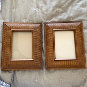 2 Brown 5” X 7” photo Frames (Prinz)